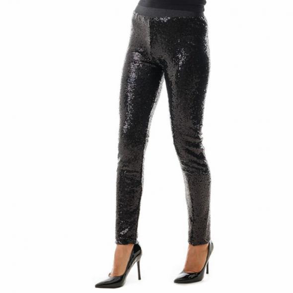 Primadonna Collection Pantalón negro de lentejuelas | Pantalones Mujer